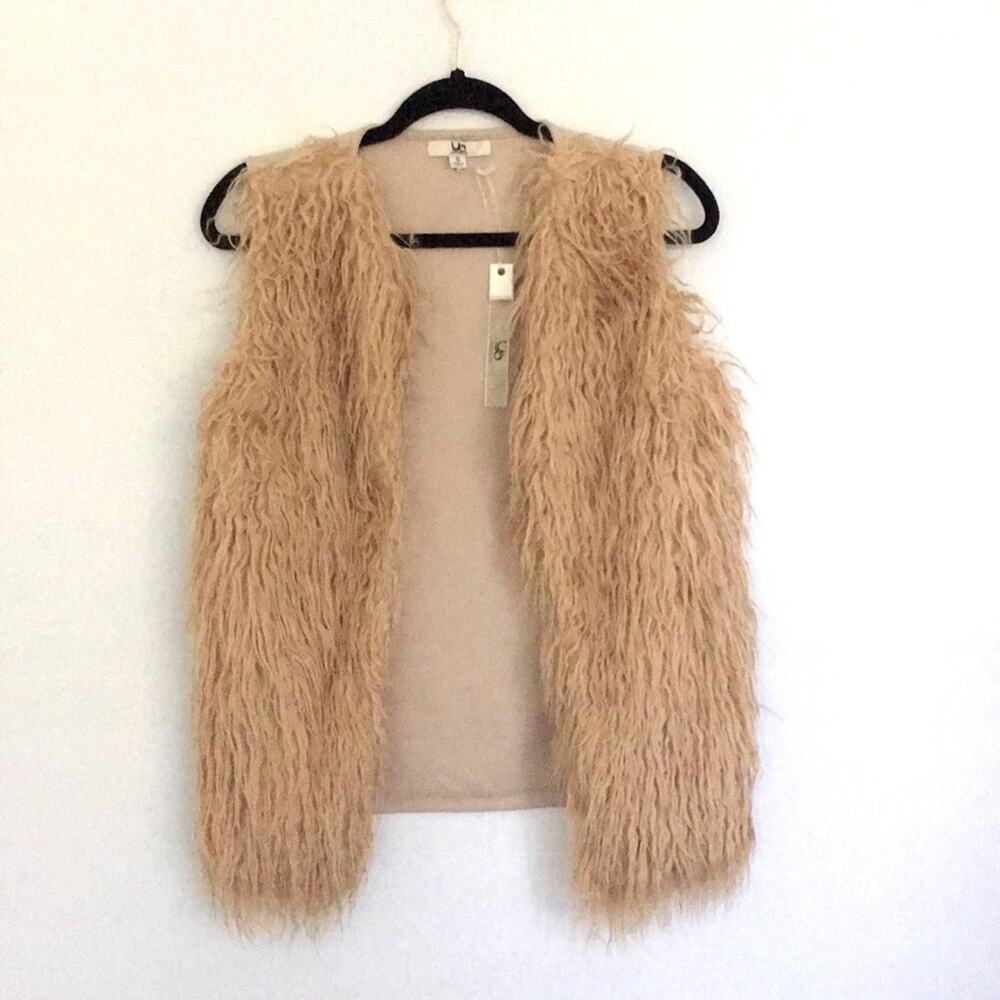 Ya Los Angeles faux fur vest hippie boho style S - SMALL